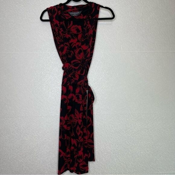 NORMA Kamali Floral Faux Wrap Jersey Dress M - Picture 2 of 6